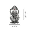 925 Silver Ganesha 3D Idol