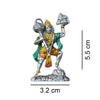925 Silver Hanuman 3D Idol