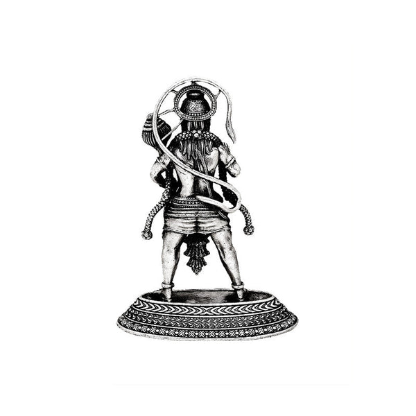 925 Silver Hanuman Ji 3D Idol