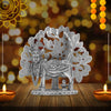 925 Pure Silver Kamdhenu Cow 3D Idol
