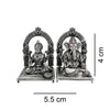925 Silver Lakshmi Ganesha 3D Idol