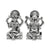 999 Silver Lakshmi Ganesh 3D Idol