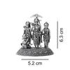 925 Silver Ram Darbar 2D Idol Set