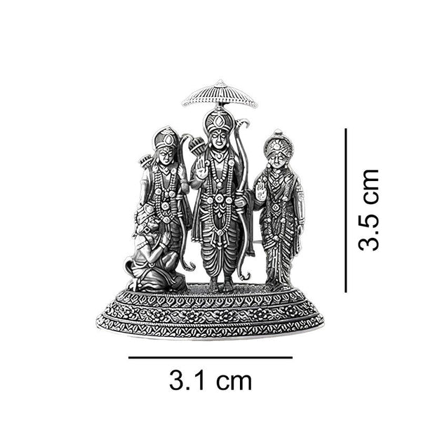 925 Pure Silver Ram Darbar 2D Idol Set
