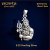 Divine Lord Shiva Trishul Pendant – 9.25 Sterling Silver