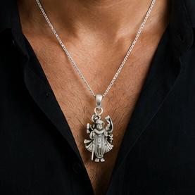 Shree Shrinath Ji 925 Silver Pendant