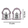 925 Silver Temple Puja Lakshmi Ganesh JI Idol