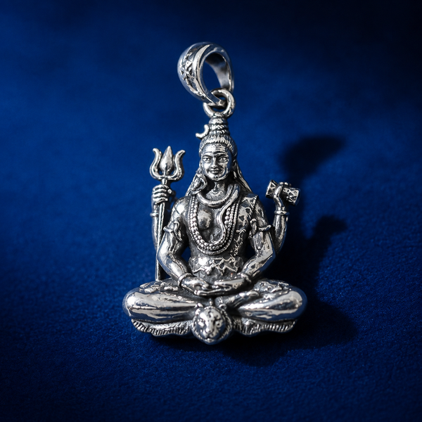 Shiv Ji 925 Silver Pendant