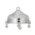 925 Pure Silver Mandir Chattar for Navratri Puja & Temple