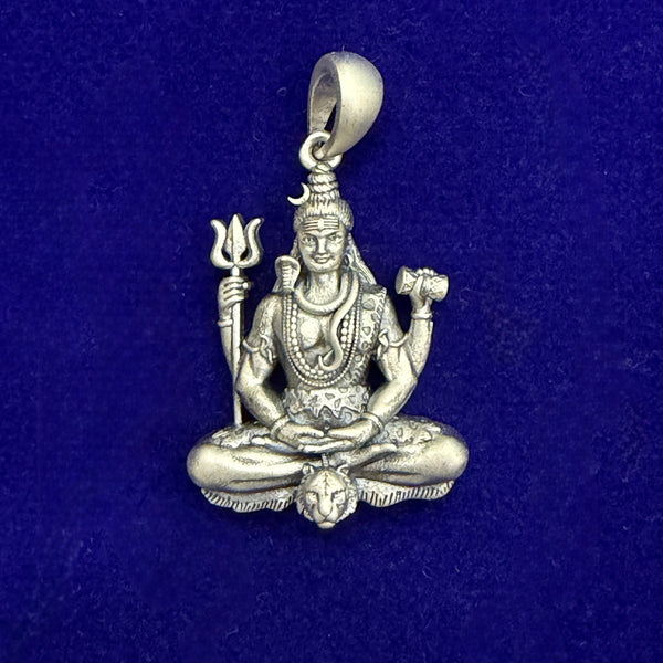 Shiv Ji 925 Silver Pendant