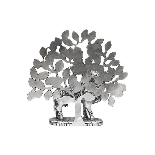 925 Pure Silver Kamdhenu Cow 3D Idol
