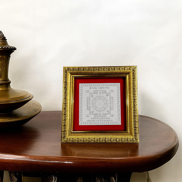 999 Pure Silver Lakshmi Shree Yantra for Home & Office