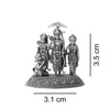 925 Pure Silver Ram Darbar 2D Idol Set