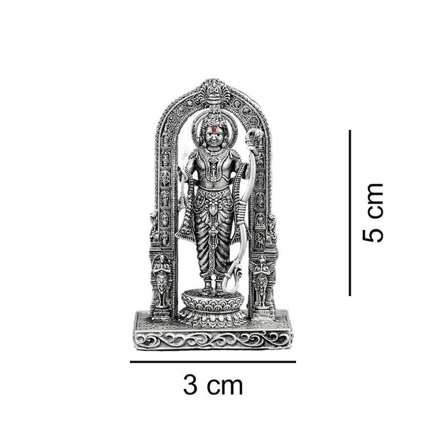 925 Silver Ram Lalla Viraajman 3D Idol