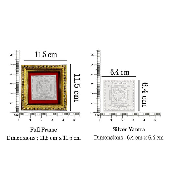 999 Pure Silver Lakshmi Shree Yantra for Home & Office
