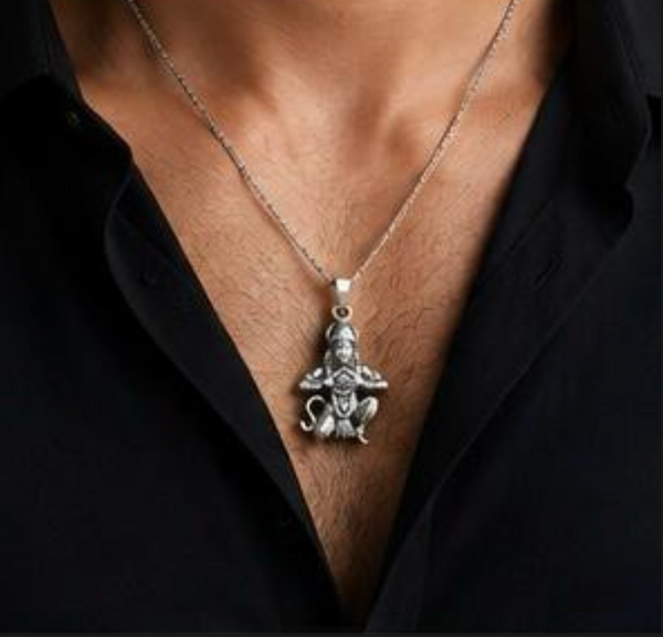 Hanuman Ji 925 Silver Pendant
