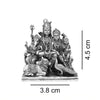 925 Silver Shiv Pariwar 3D Idol Set