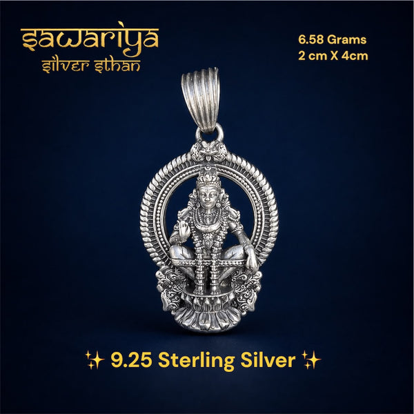 Premium Lord Shiva Silver Pendant – 9.25 Sterling Silver