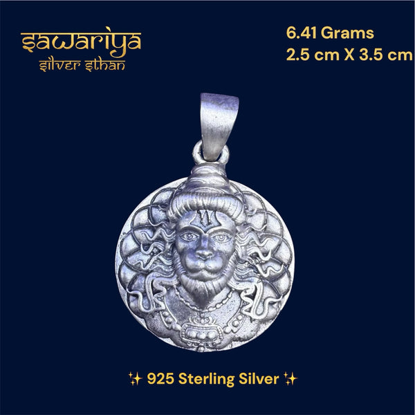Royal Hanuman Medallion Pendant – 9.25 Sterling Silver