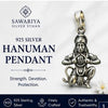 Hanuman Ji 925 Silver Pendant