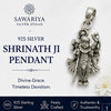 Shree Shrinath Ji 925 Silver Pendant