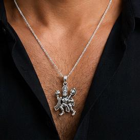 Shree Hanuman 925 Silver Pendant