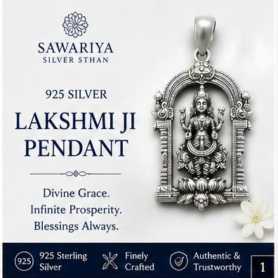 Lakshmi Ji 925 Silver Pendant