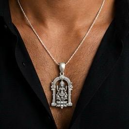 Lakshmi Ji 925 Silver Pendant