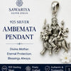 Ambemata Ji 925 Silver Pendant