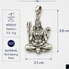 Shiv Ji 925 Silver Pendant