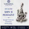 Shiv Ji 925 Silver Pendant