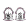 925 Silver Temple Puja Lakshmi Ganesh JI Idol